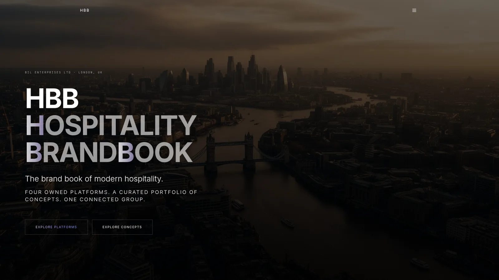 Hospitality Brandbook ekran görüntüsü